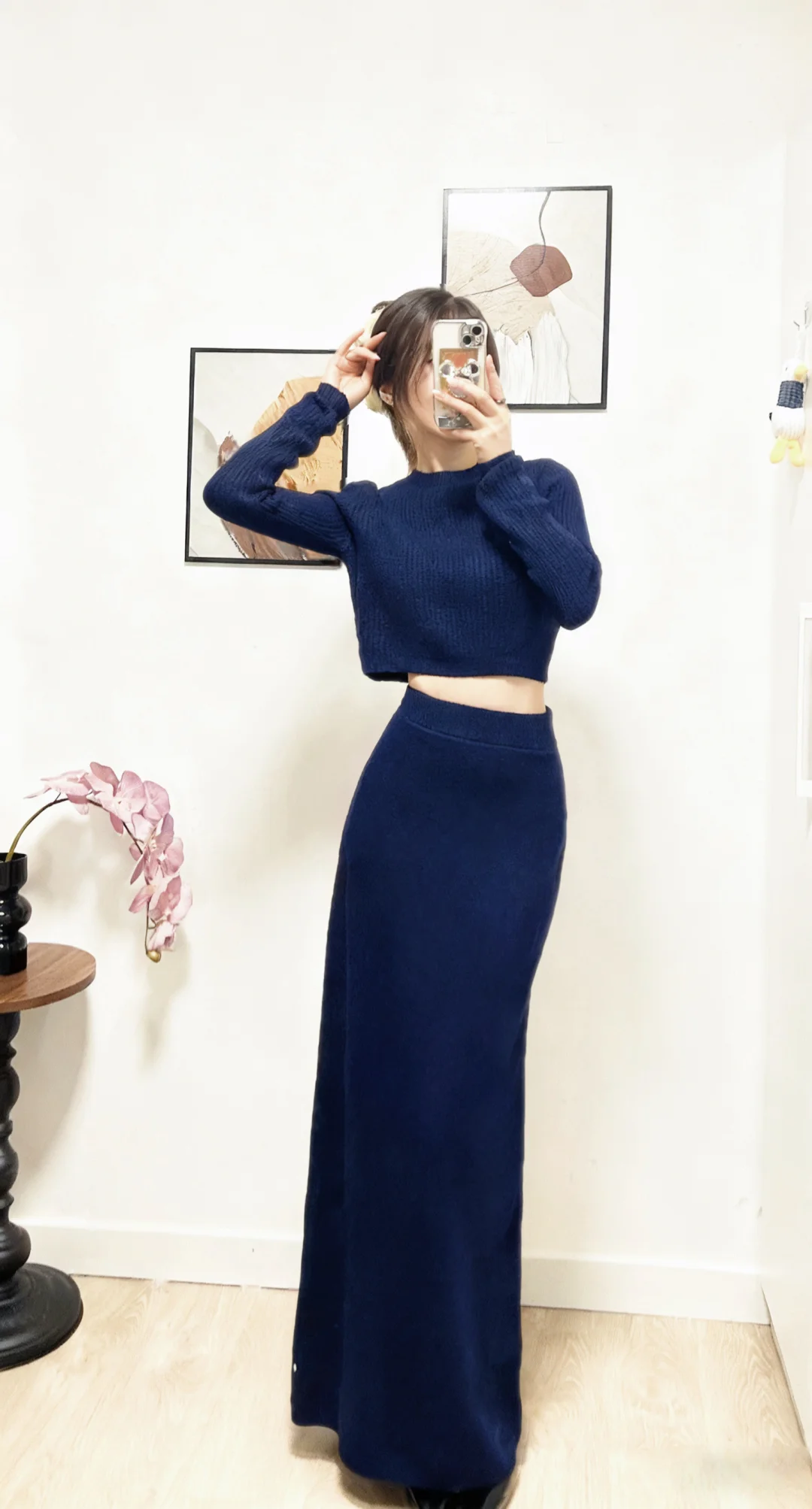 💙深海蓝调针织套装