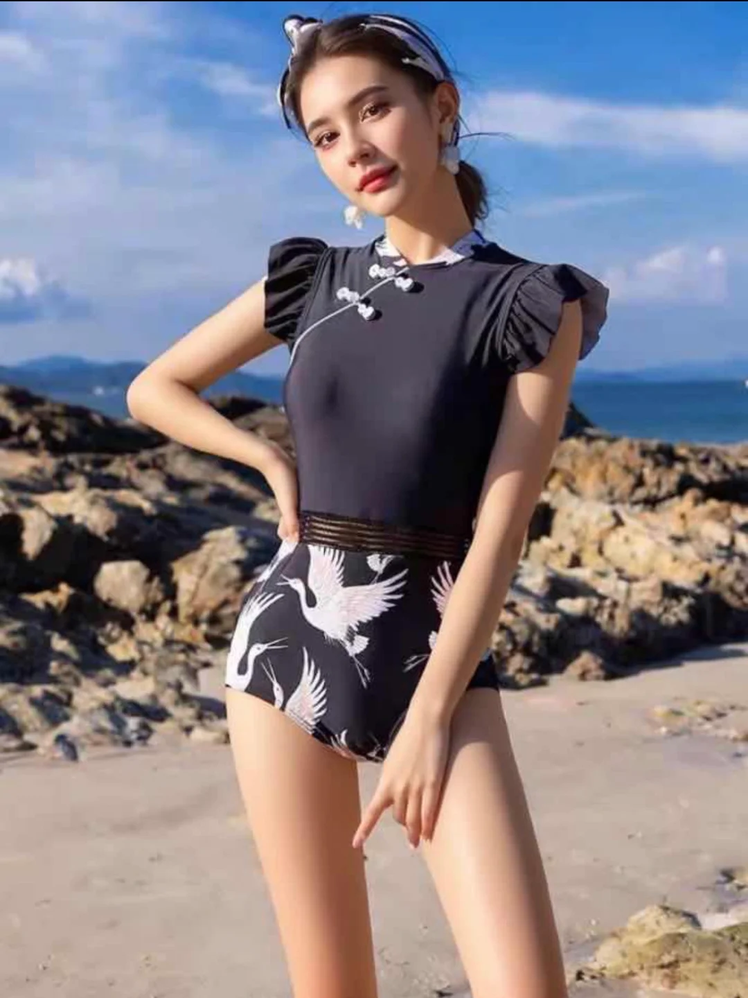 AI助力新中式泳衣销往国外，好赚啊！