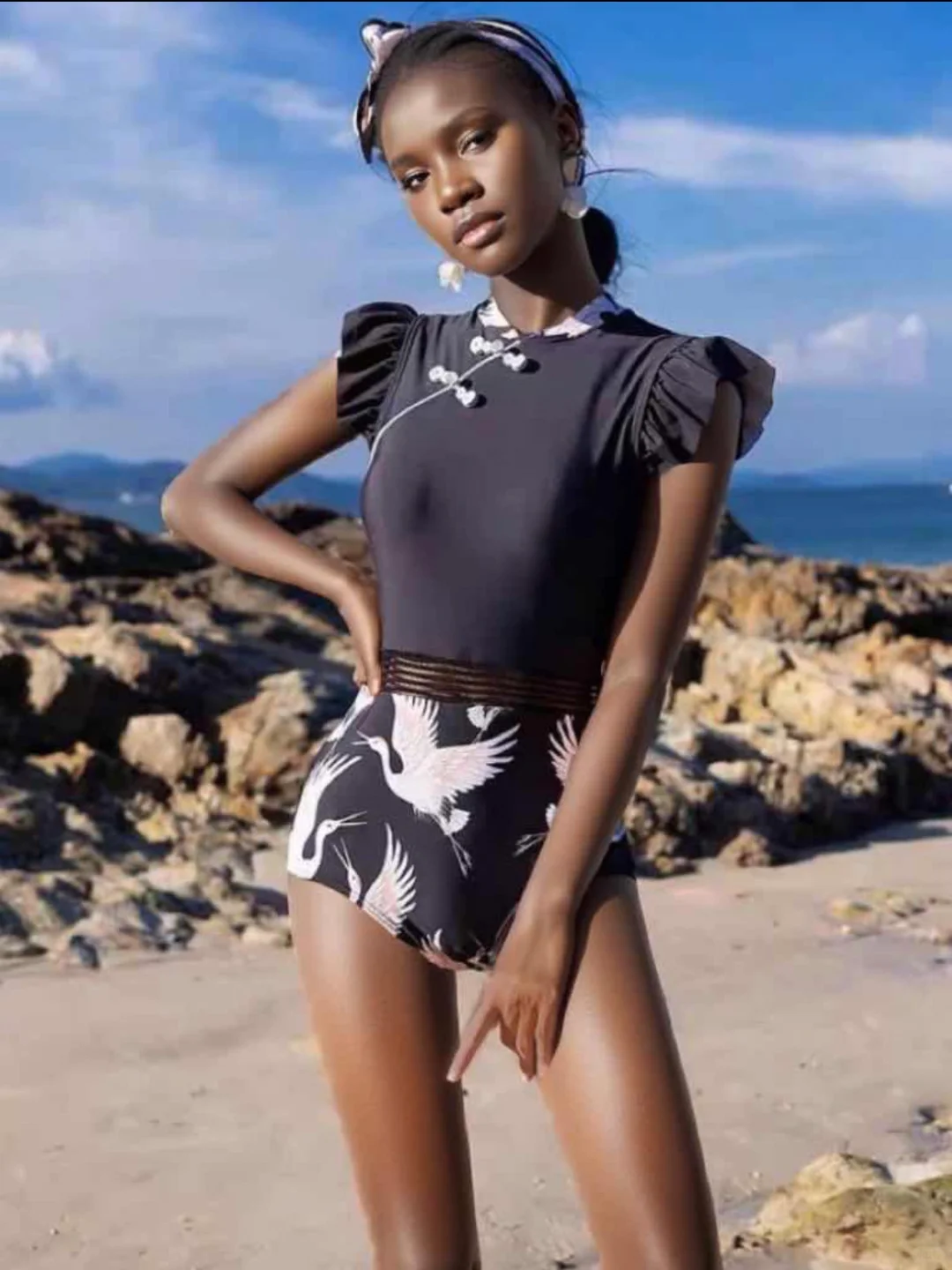 AI助力新中式泳衣销往国外，好赚啊！