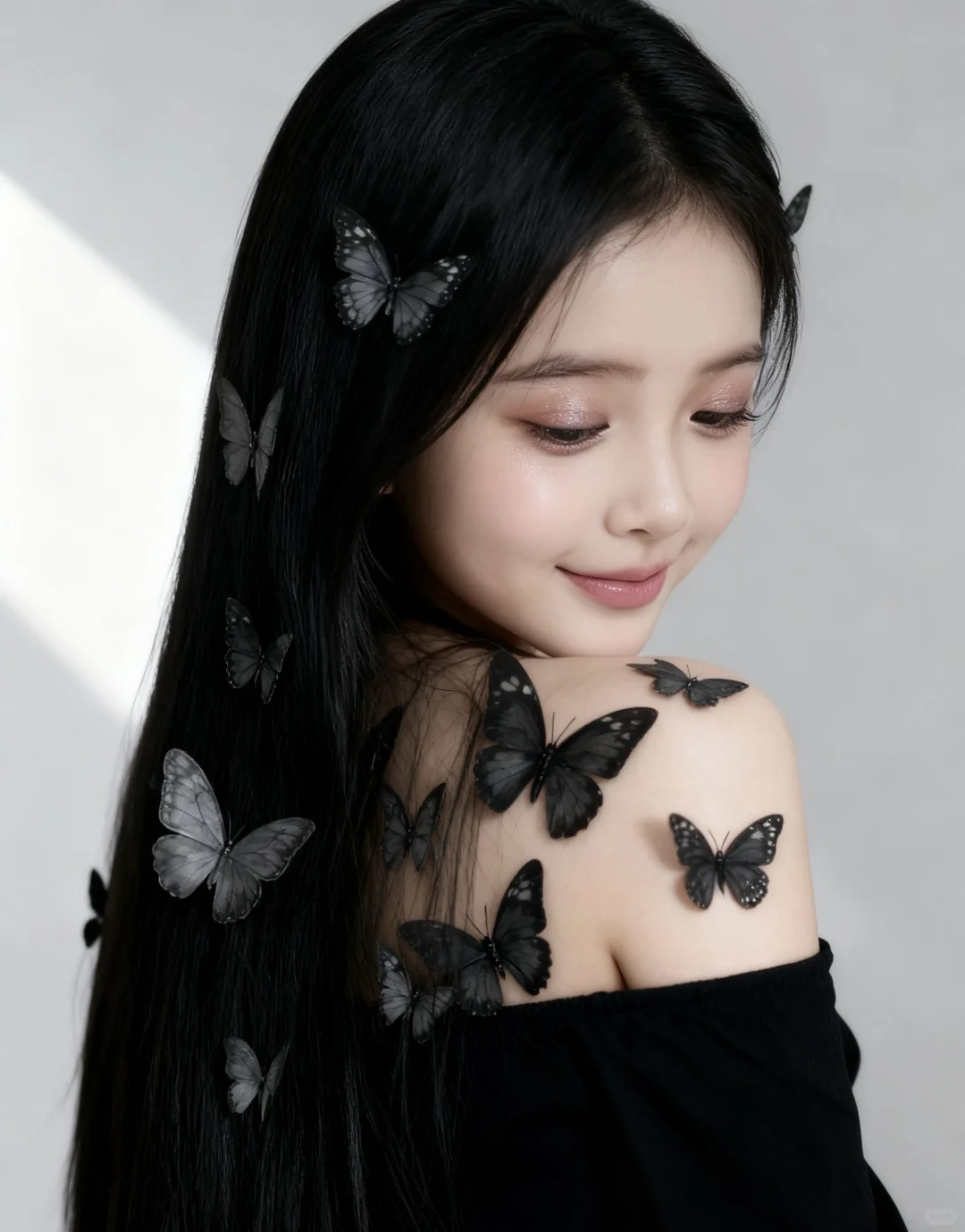 蝴蝶女孩vs蝴蝶少女🦋儿童跟成人写真分享