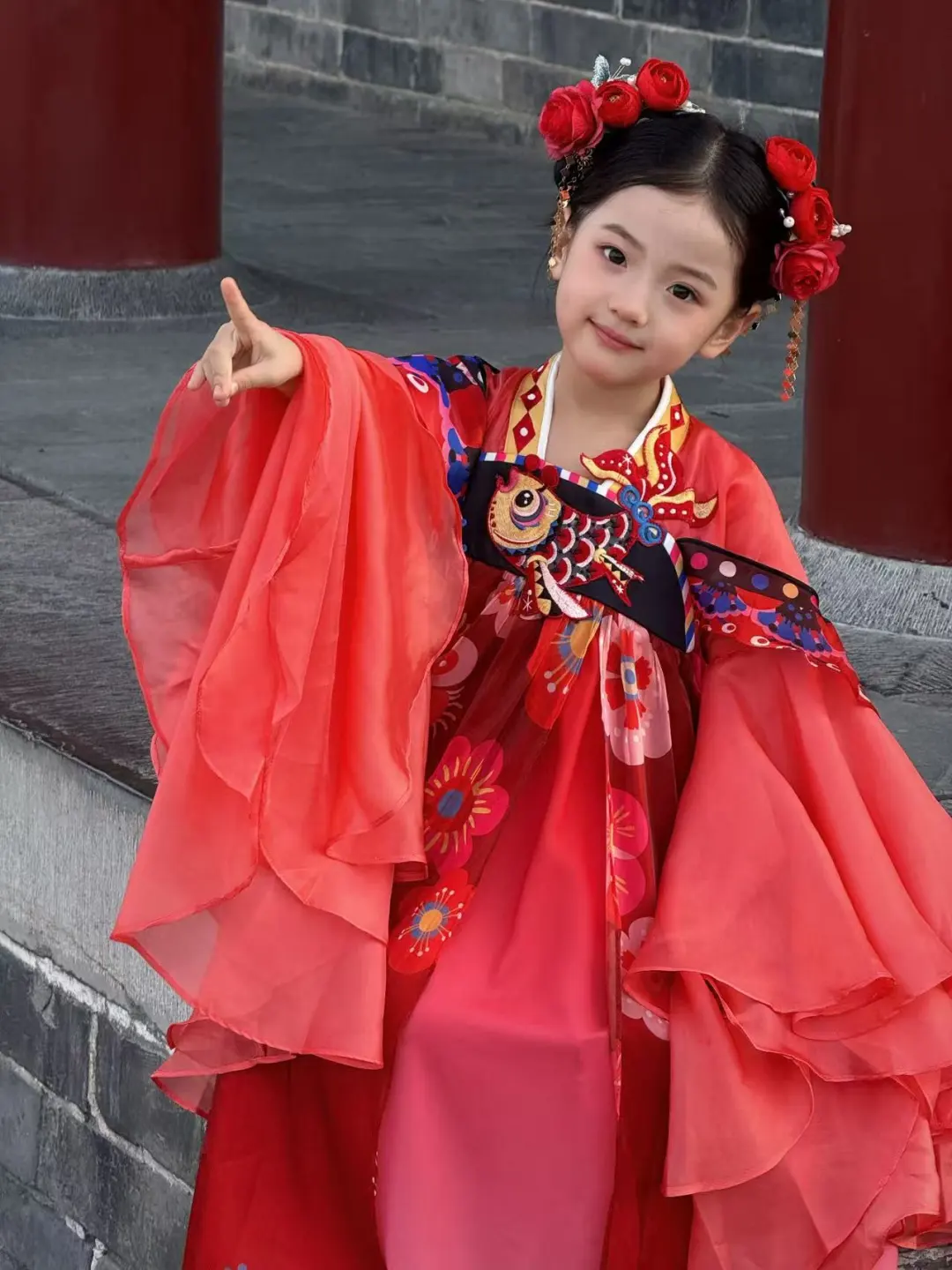 在西安古城墙当一天大唐在逃小公主🏮