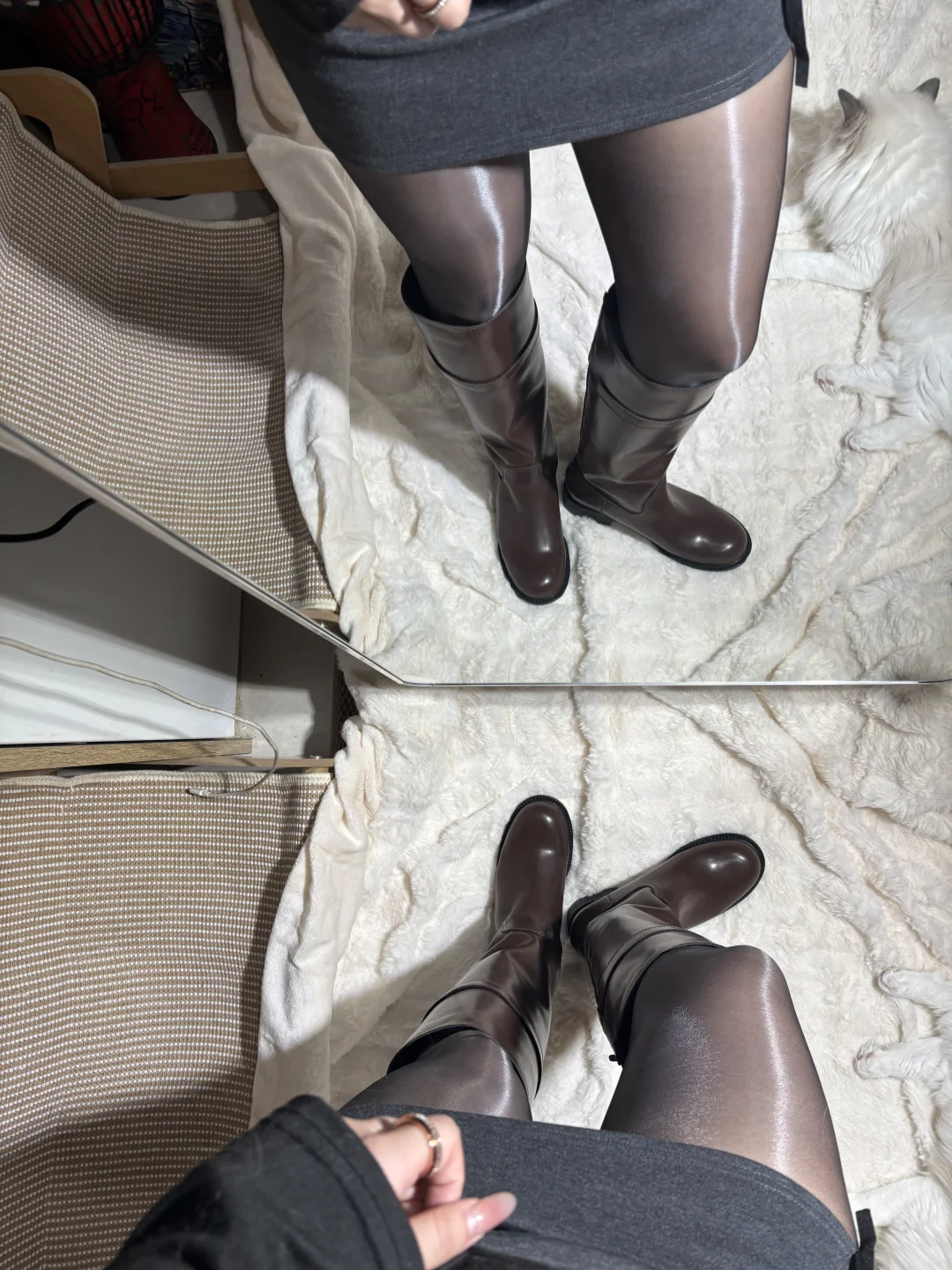 黑丝天花板！光线折射极光感，腿精氛围感拉满