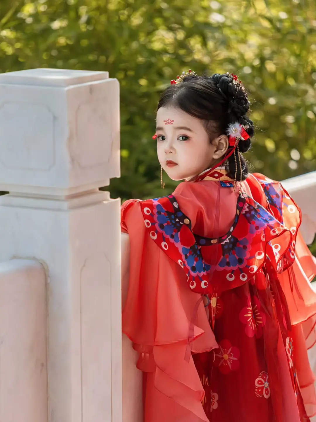 小女孩穿上汉服就是古偶👸🏻