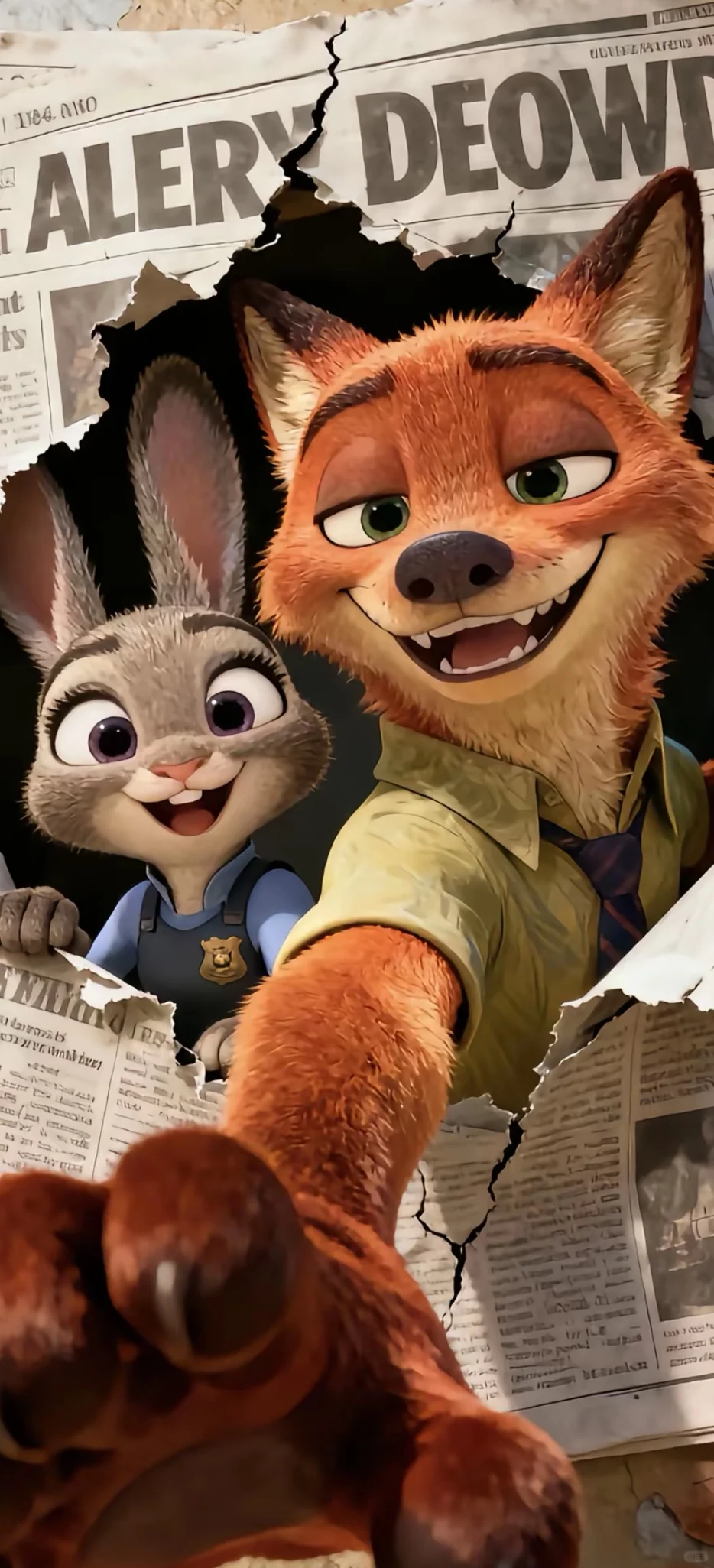 疯狂动物城手机壁纸｜全屏壁纸｜迪士尼