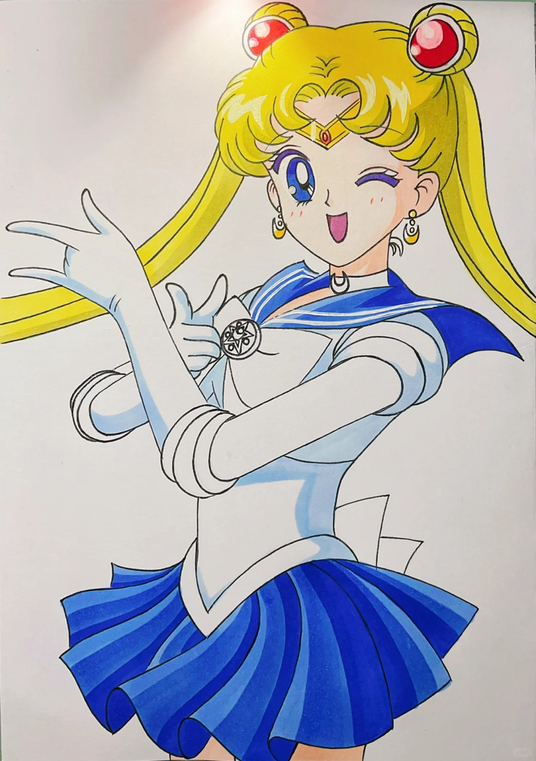 美少女战士 水冰月｜马克笔手绘