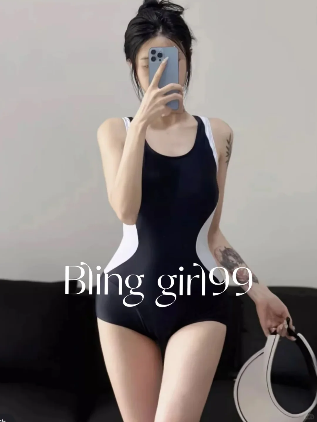 呐你们要的平角裤泳衣🩱➡️右滑上身实拍测评