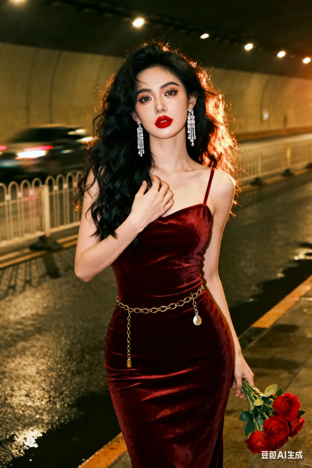 复古港风隧道拍照｜AI生成‼️