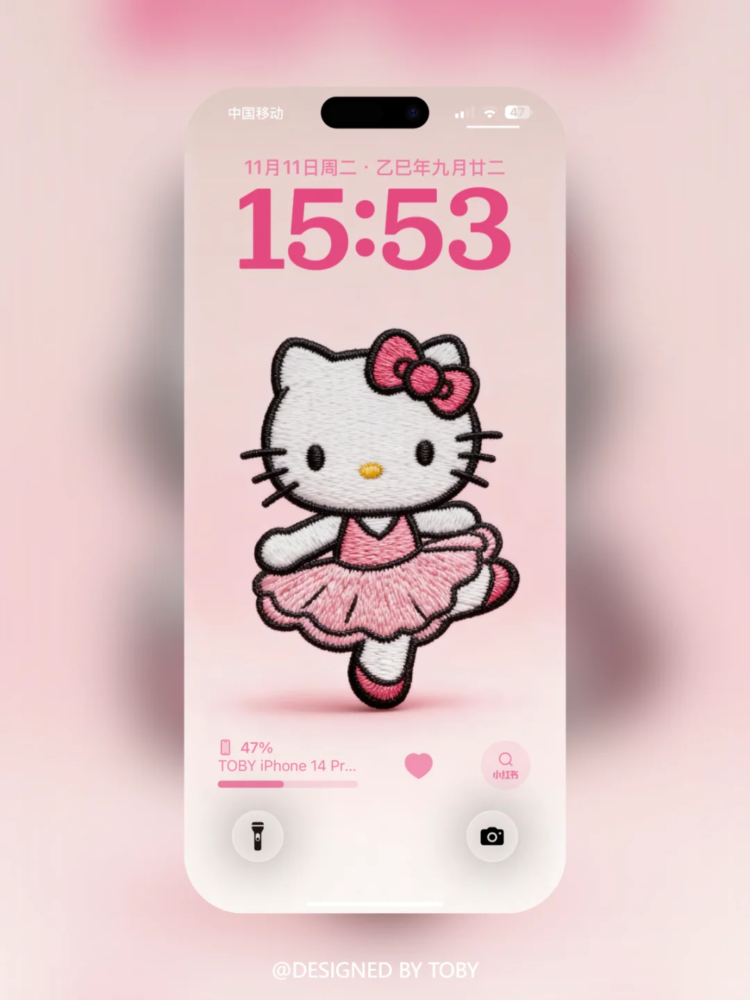 你没见过的刺绣hellokitty壁纸～#047