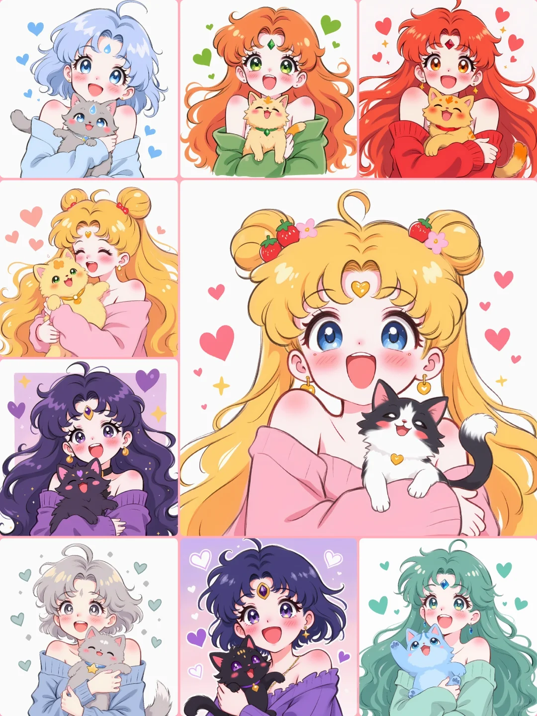 💖美战与奶喵，甜度超标の治愈日常✨