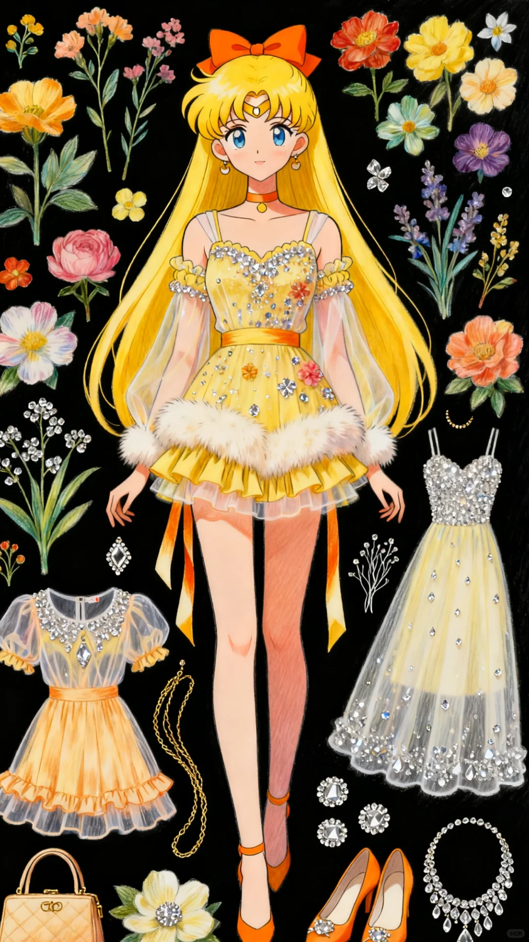 美少女战士_5人_水彩衣柜