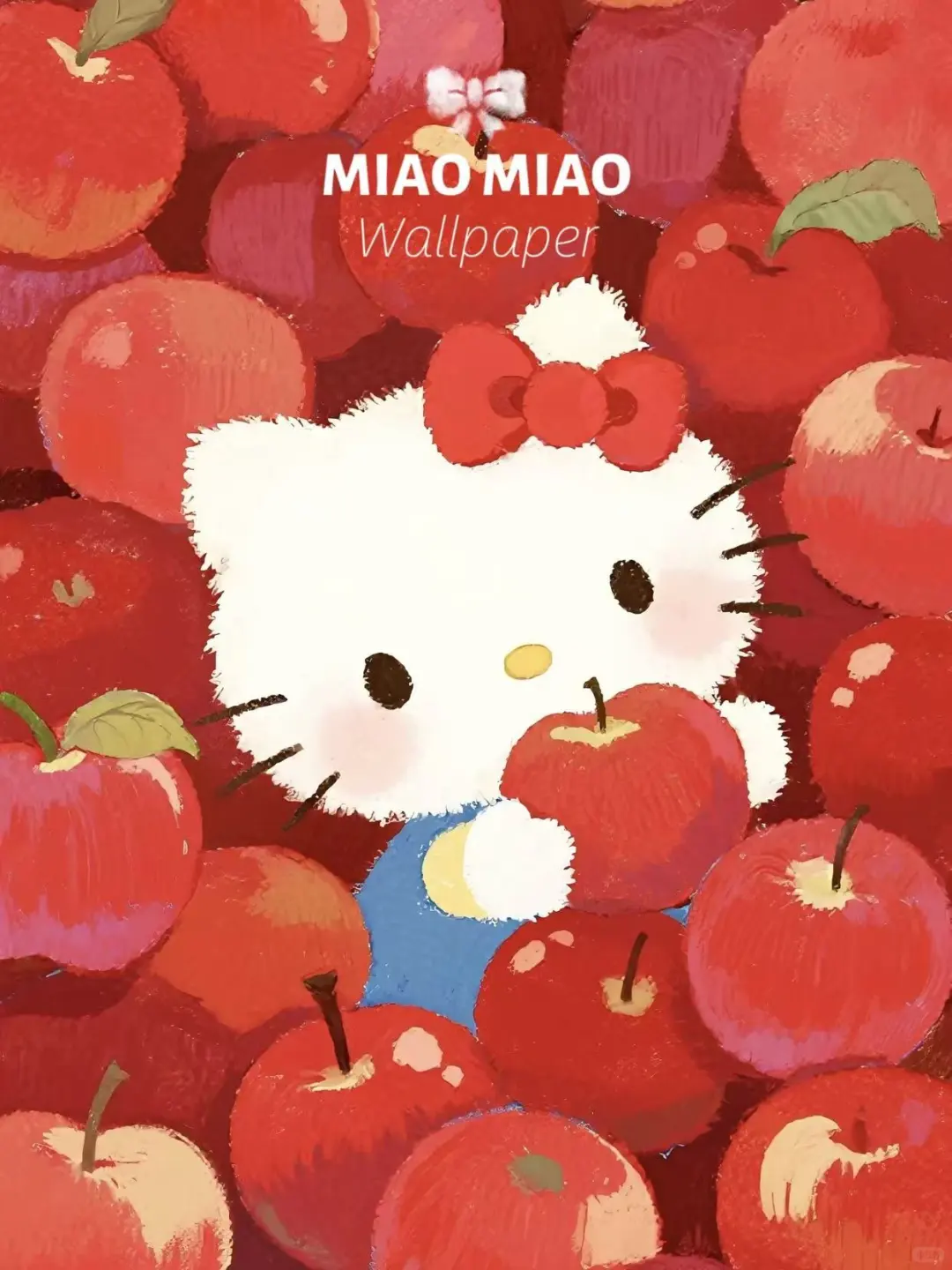 Hello Kitty满屏苹果壁纸🍎