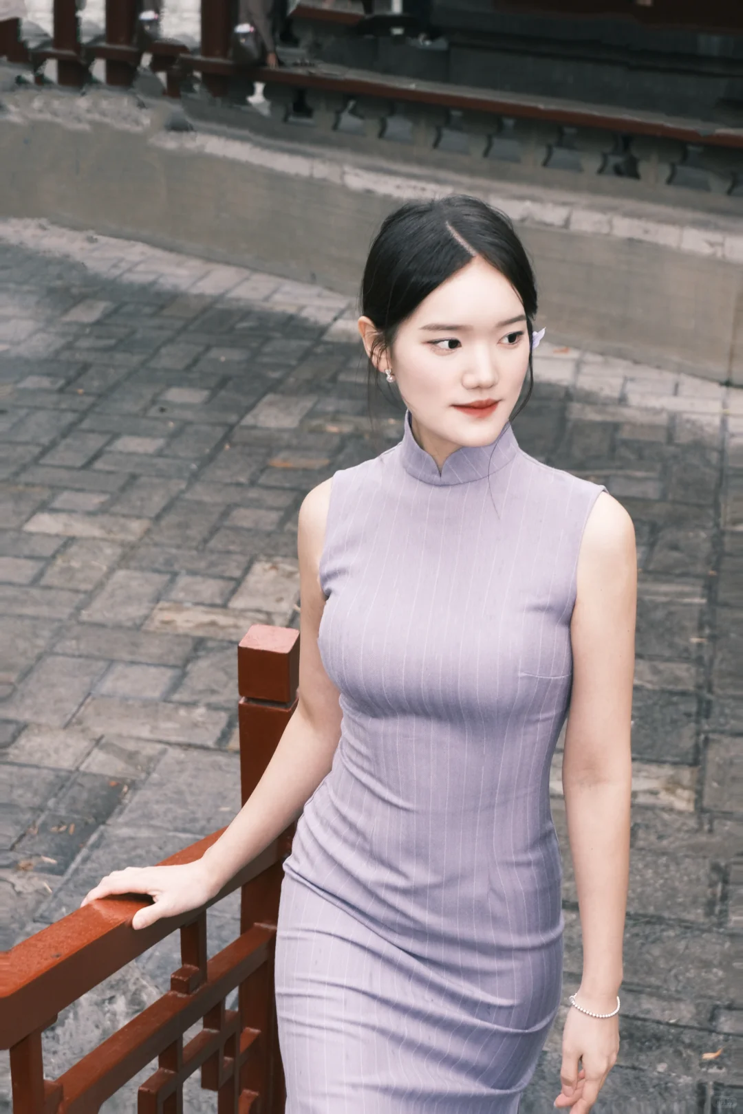 邯郸富士陪拍｜紫色旗袍💜