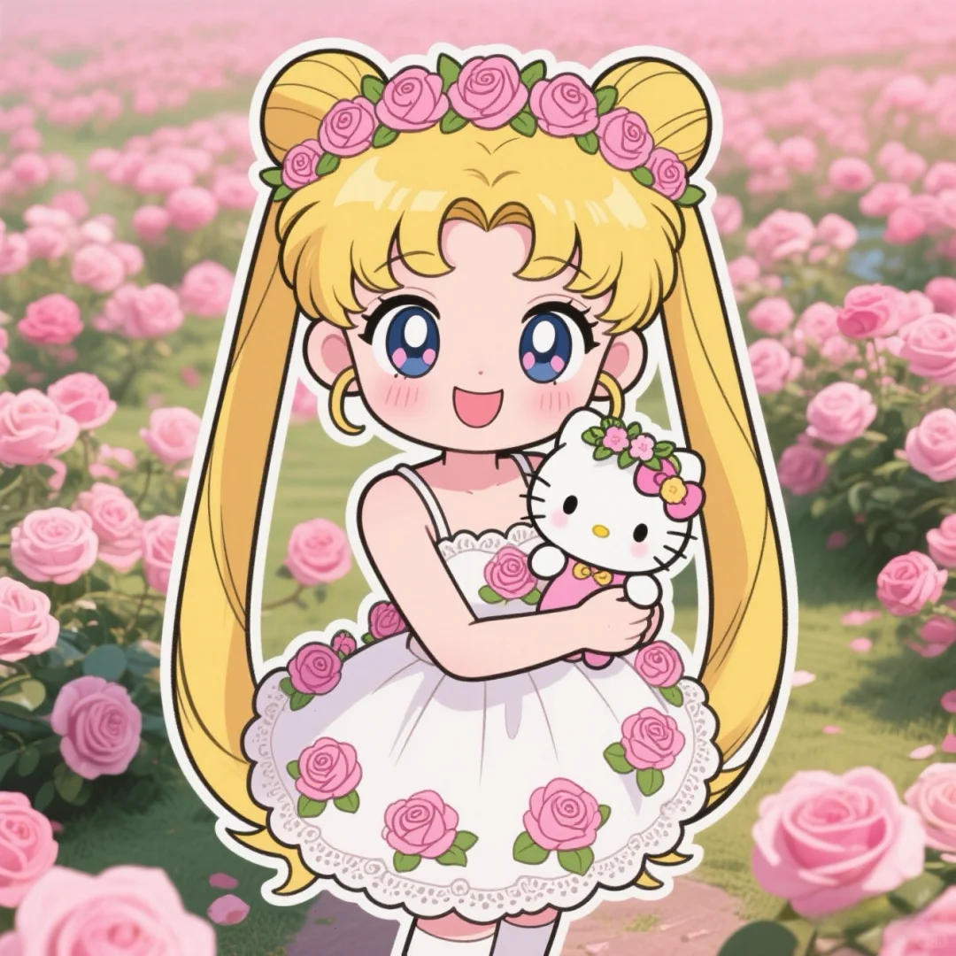 水冰月Q版x粉玫瑰庄园 | 女生头像 | 自取