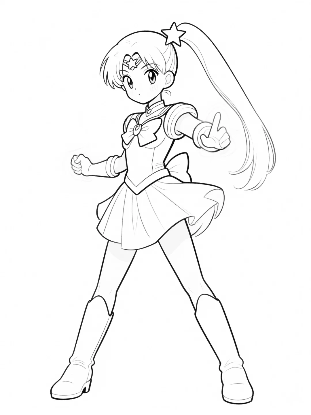 儿童涂色卡分享 | 美少女战士