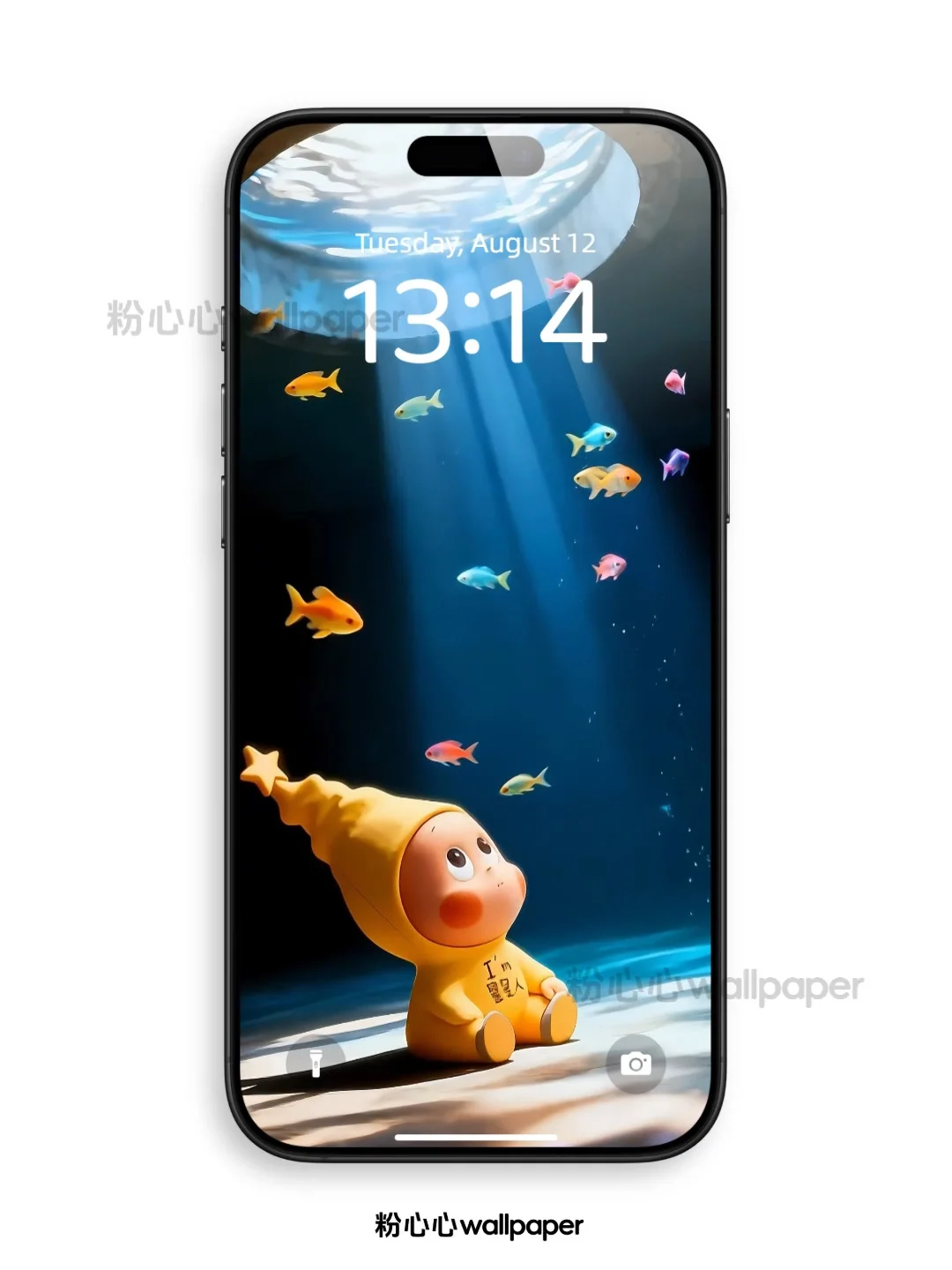 星星人和小鱼一起游泳｜动态壁纸｜111