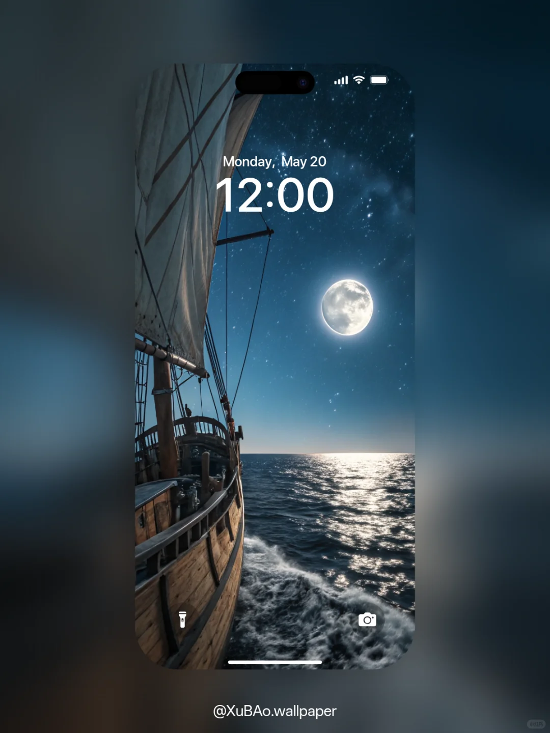 A2516 | 4k壁纸 | 月夜航船