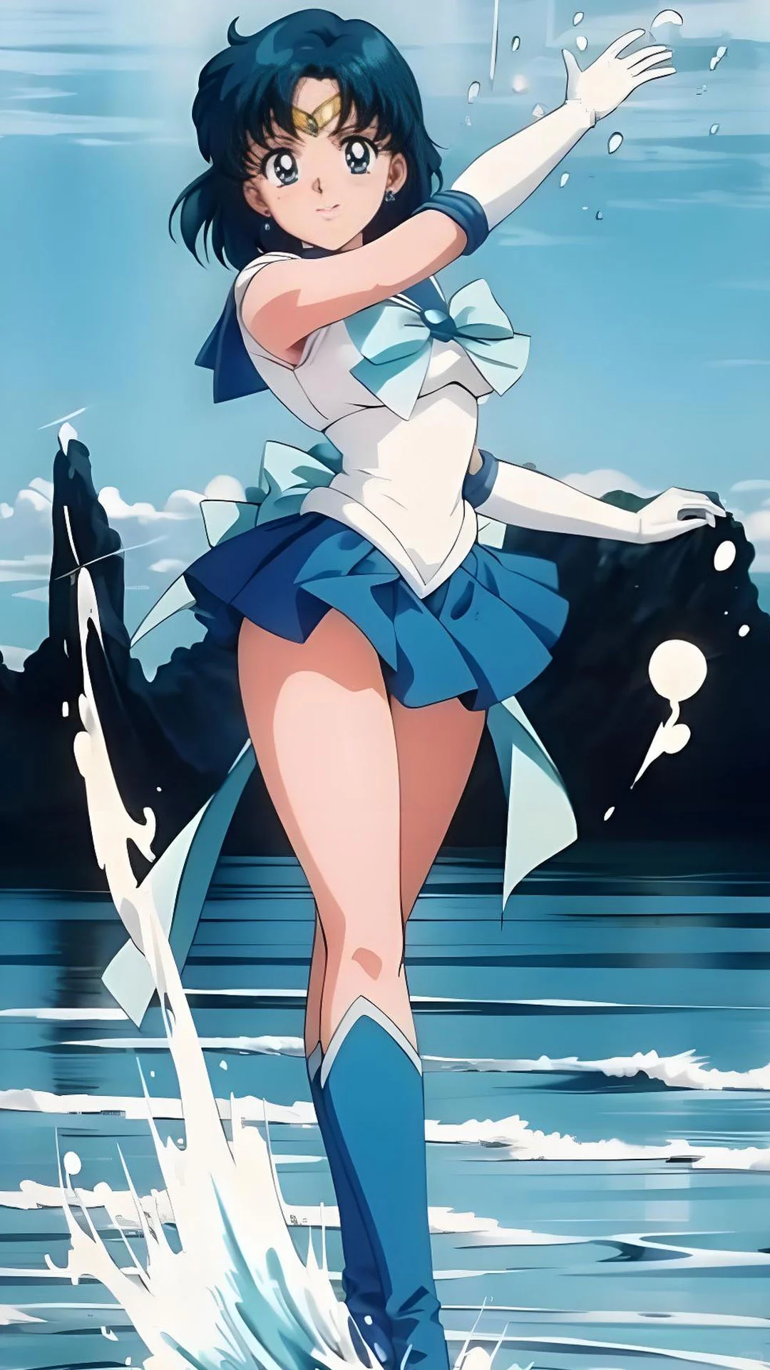 美少女战士丨学霸锦鲤水星逢考必过卡通壁纸