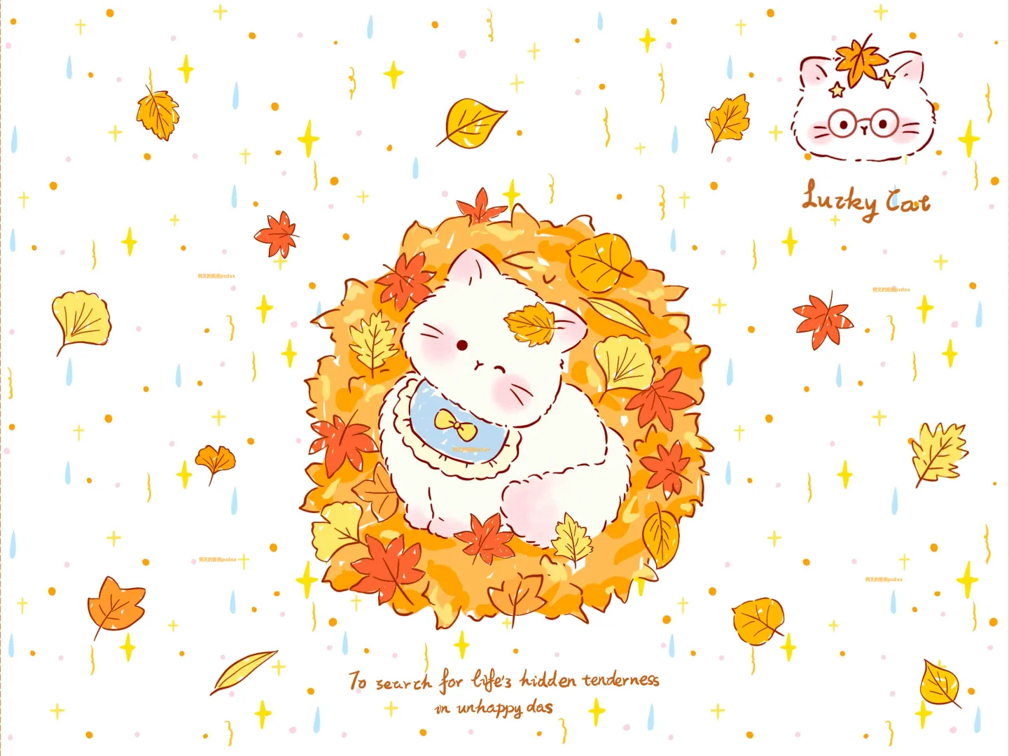 可爱花花动物｜原创可爱壁纸❤️518