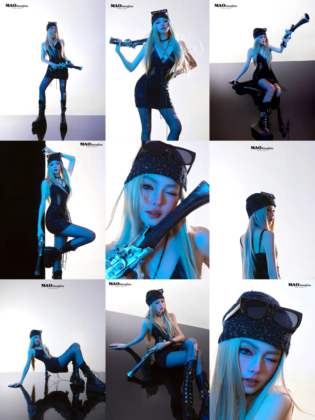 15个辣妹动作📸未来感💎女枪手 | 韩杂 |