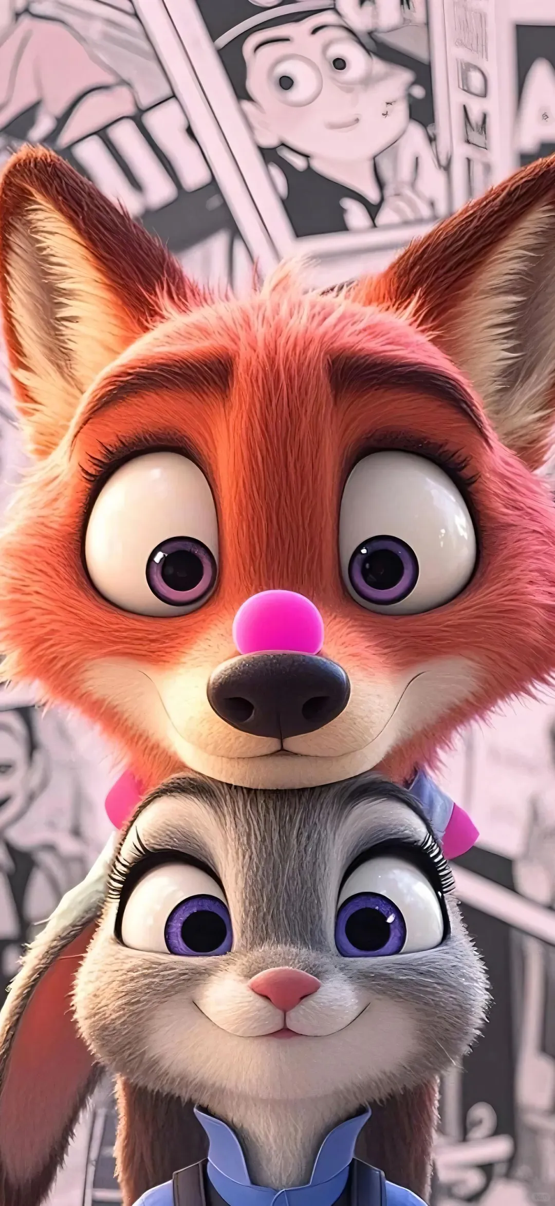 动漫情侣壁纸.尼克朱迪壁纸