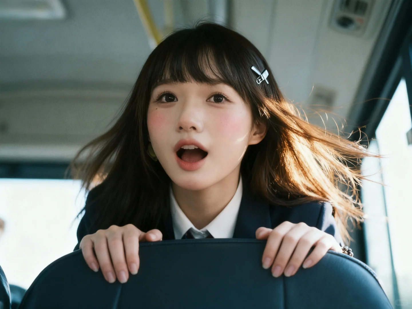 豆包给我“拍”了一组美到窒息的jk头像！！