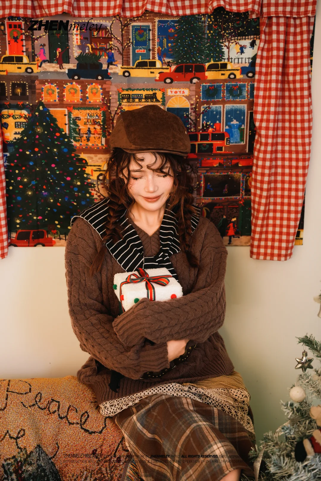 棕调甜妹的冬日治愈系写真🎄