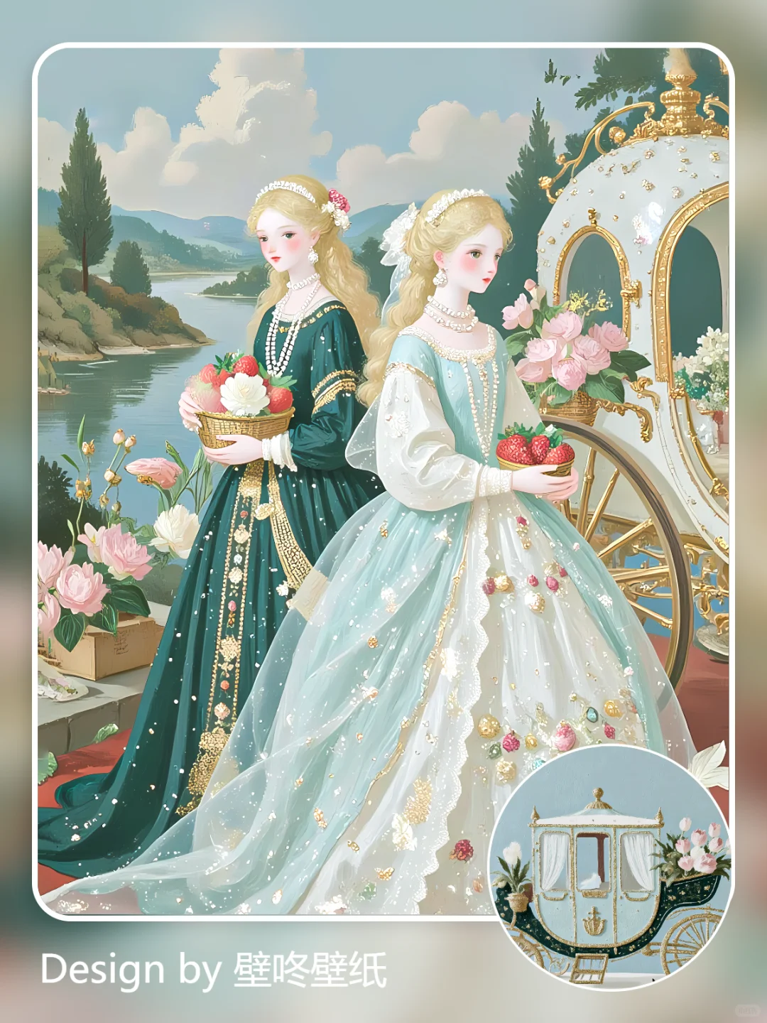 小众iPhone壁纸高清全屏 |鎏金复古绿 | B40