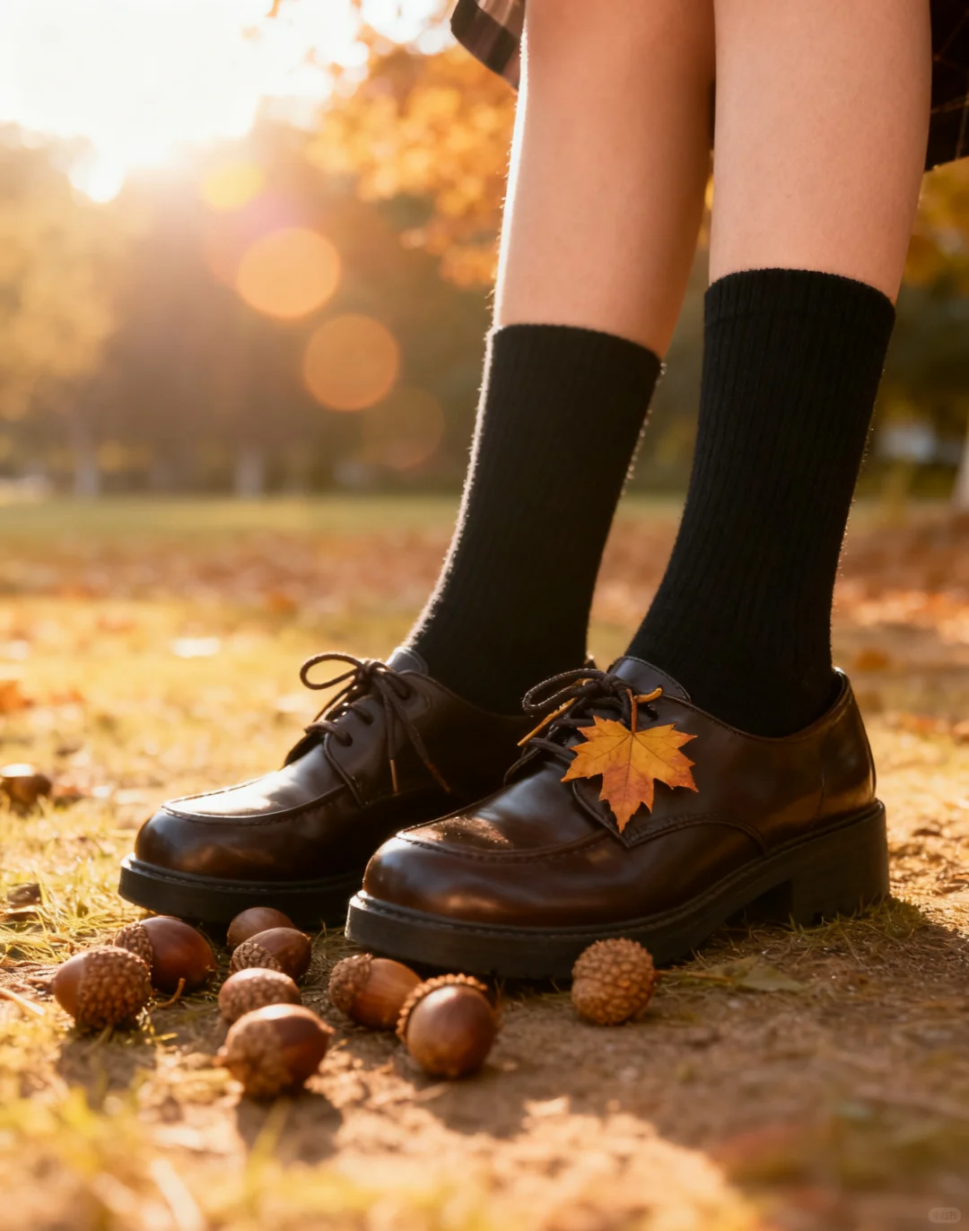 🔥秋日氛围感焊在身上！梧桐叶互动拍照姿势