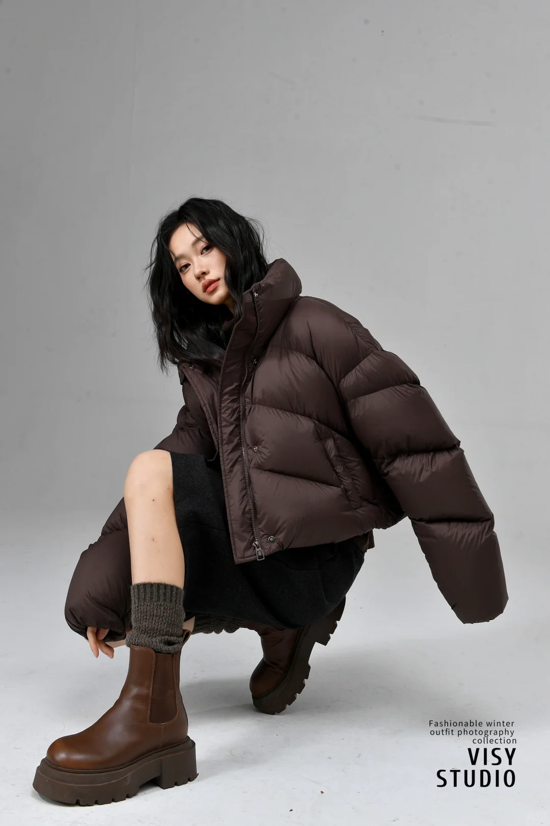 羽绒服大片｜模特这么拍更带感