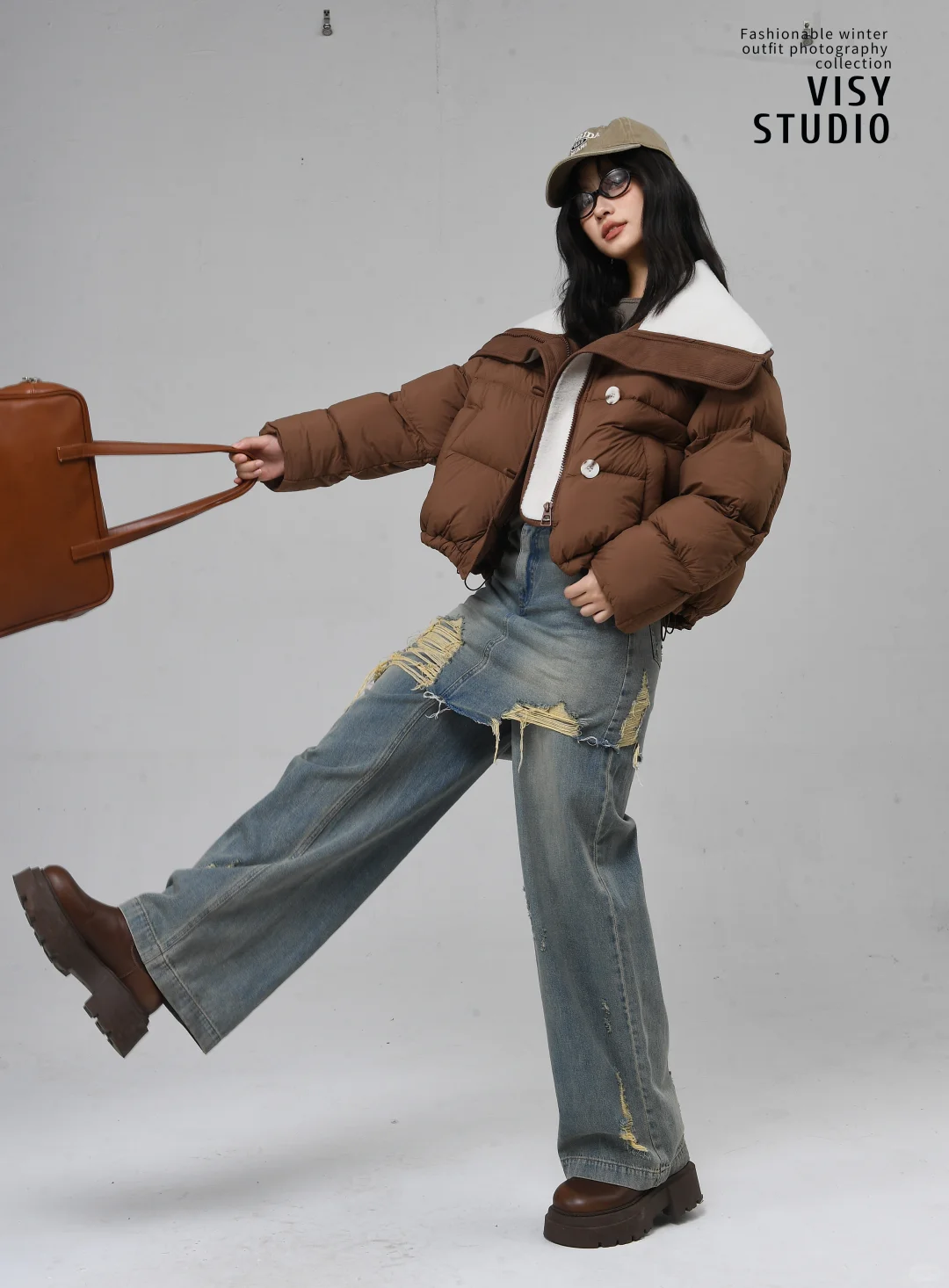 羽绒服大片｜模特这么拍更带感