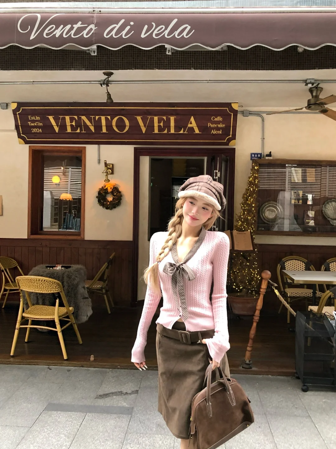 粉棕复古感少女🤎🎀