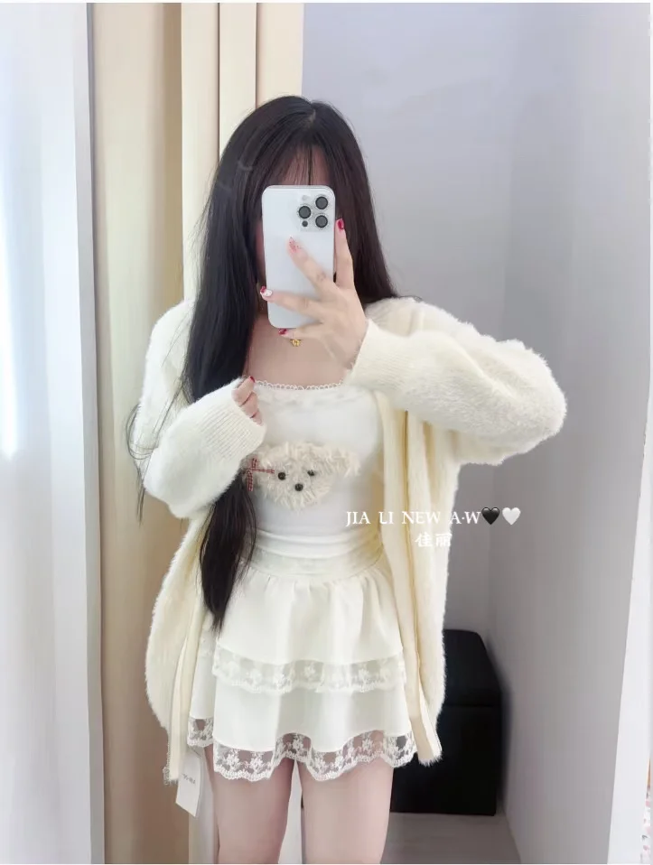 白月光这套甜妹穿搭！🤍