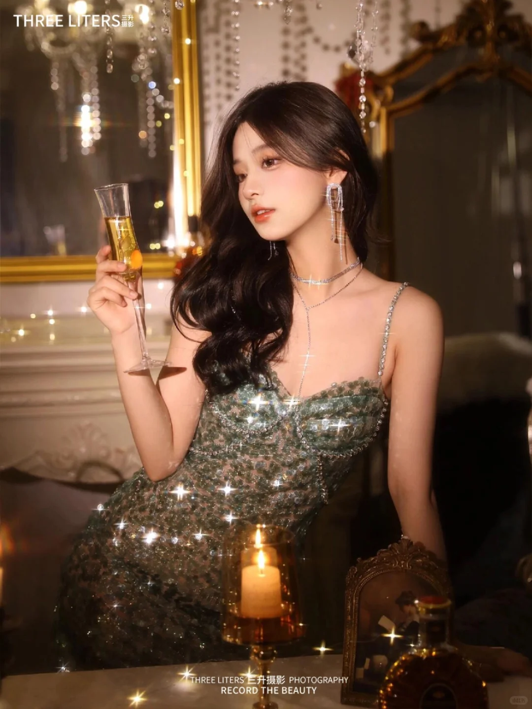 财阀千金的生日照🥂秒变氛围感女明星