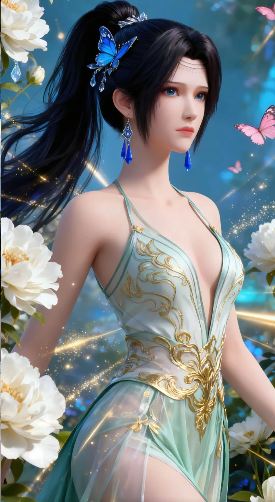 国漫女神性感穿搭对比，好身材大长腿高颜值