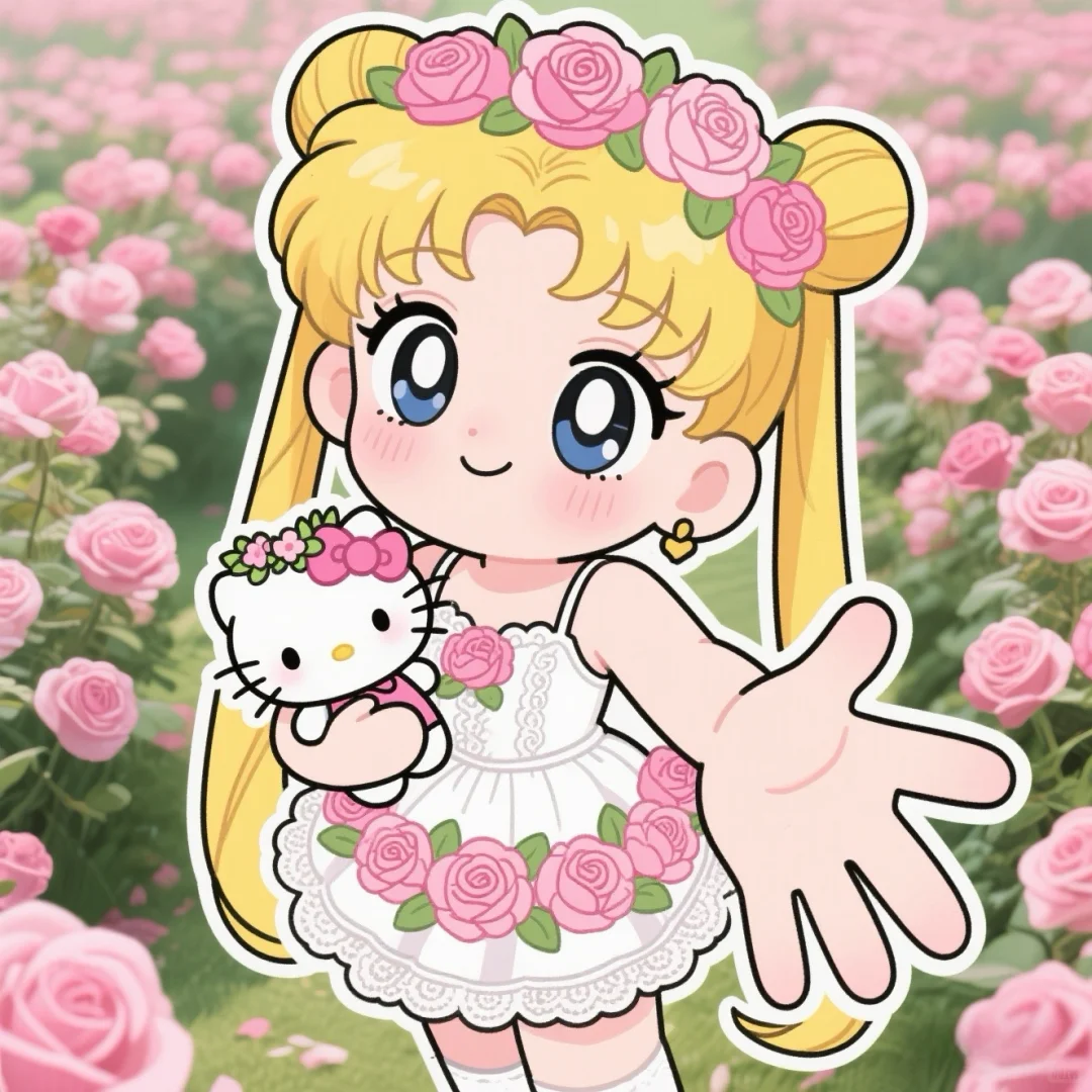 水冰月Q版x粉玫瑰庄园 | 女生头像 | 自取