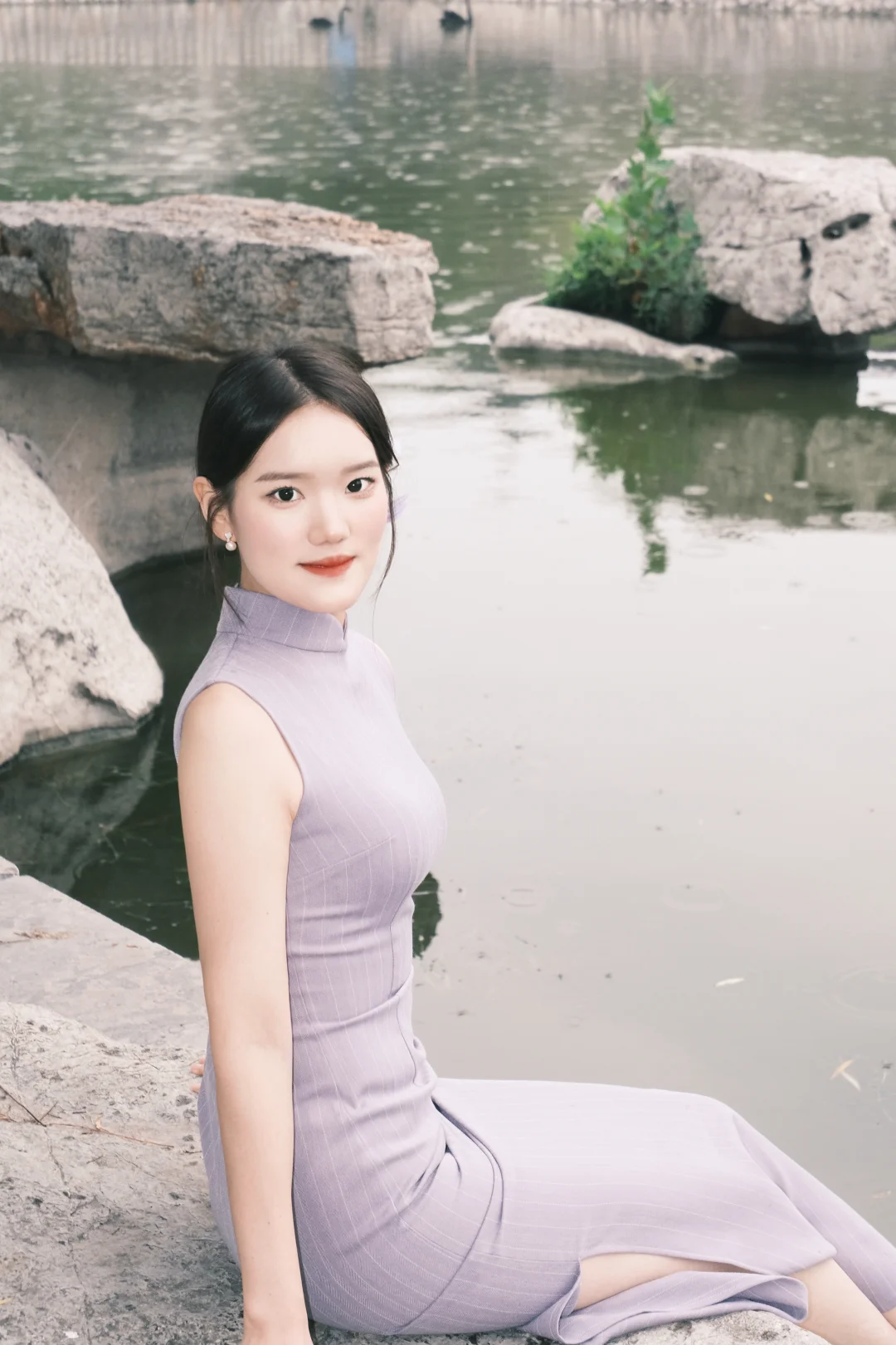 邯郸富士陪拍｜紫色旗袍💜