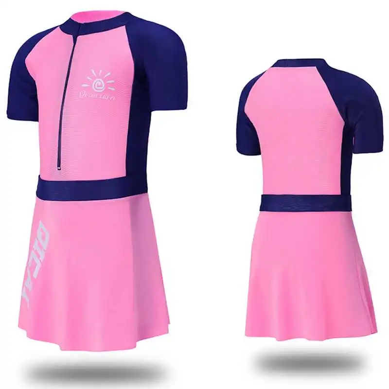 夏日水花四溅！女童连体泳衣来啦💫