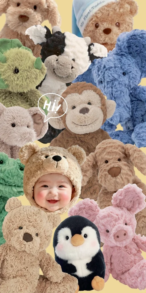 把娃做成毛绒壁纸！软fufu谁顶得住啊🐻