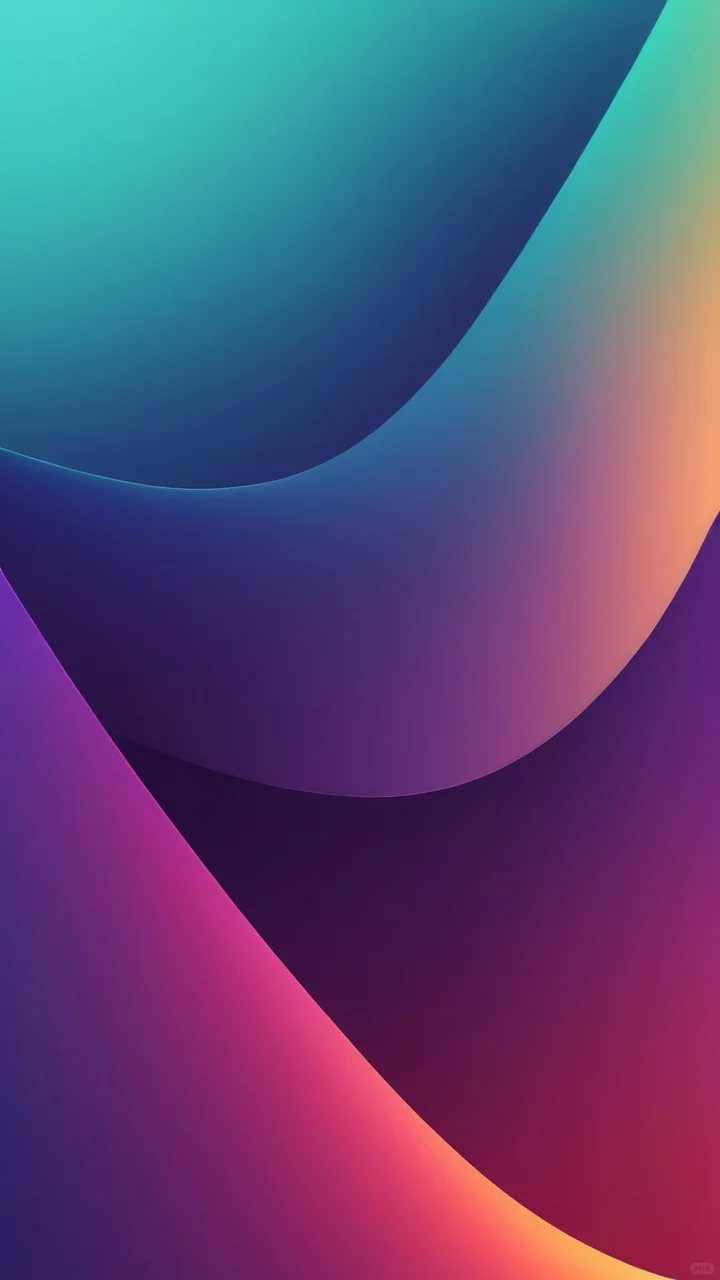 彩色的线条艺术，手机壁纸，18张