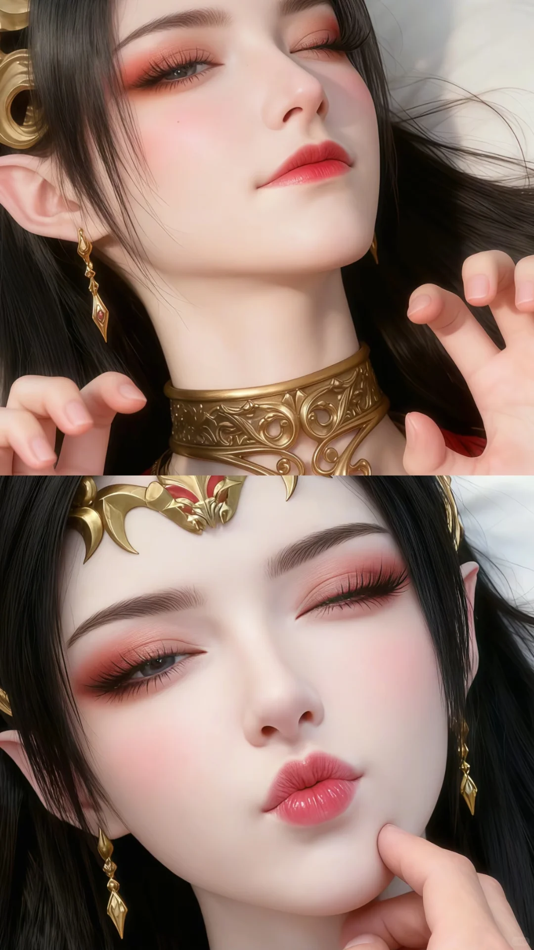 国漫女神绘画壁纸篇、彩鳞