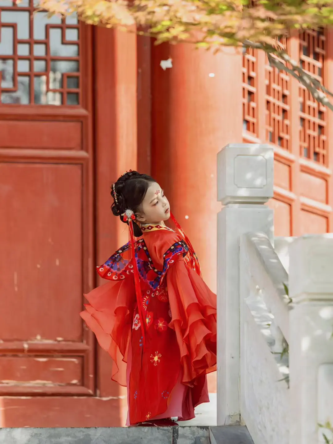 小女孩穿上汉服就是古偶👸🏻