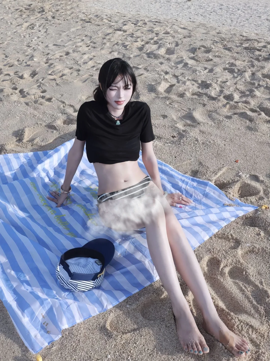 泳衣和玻璃海的适配度是1000%🏖👙