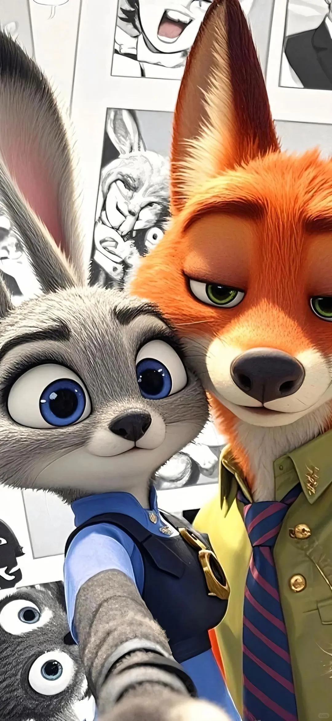 动漫情侣壁纸.尼克朱迪壁纸