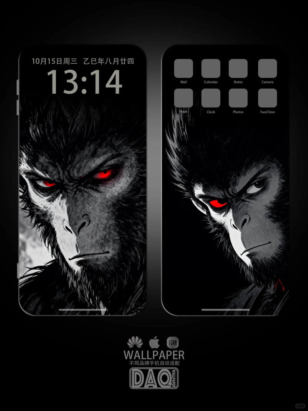 悟空手机壁纸、不一样的视角悟空