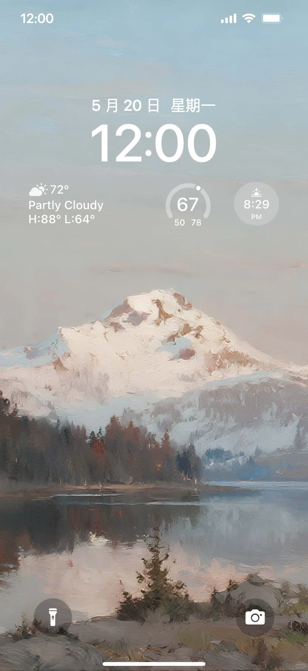 雪山下的湖泊｜雪山壁纸、湖泊壁纸