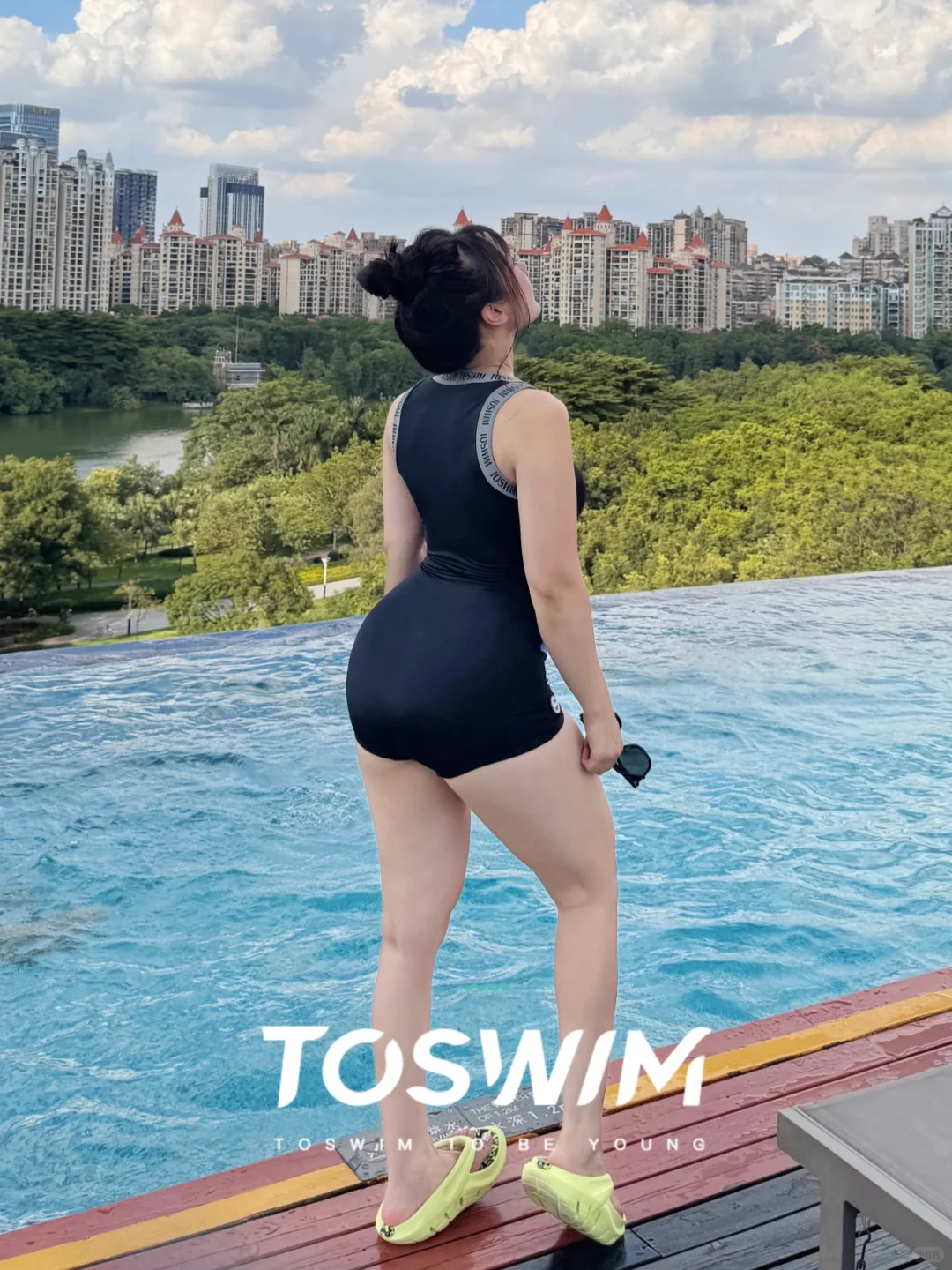 140斤买到显瘦泳衣| 内置收腹网微胖友好