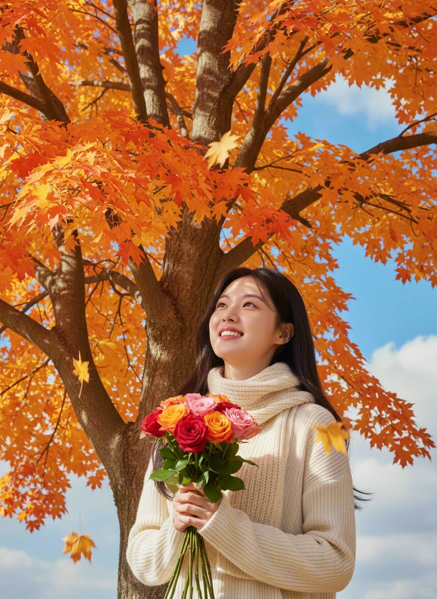 谁懂啊！用 AI 拍秋日写真(含指令欢迎返图)