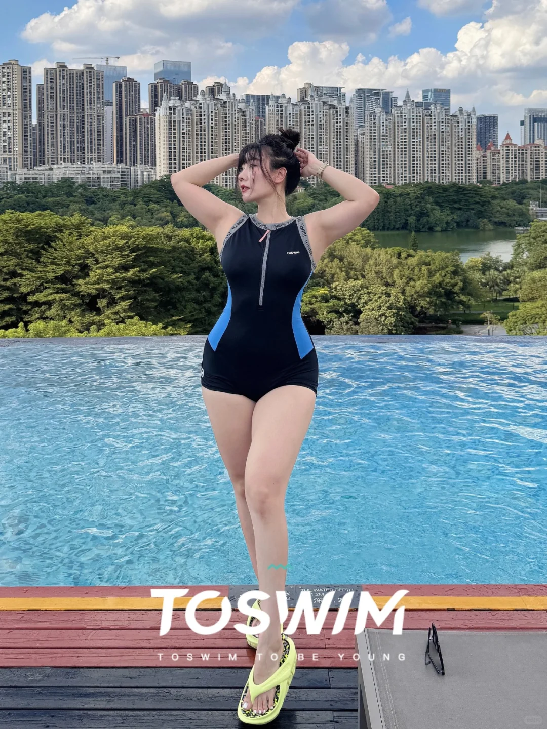 140斤买到显瘦泳衣| 内置收腹网微胖友好