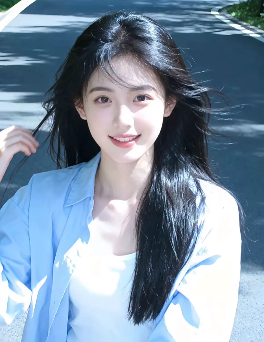 她好像“一闪一闪”的小星星