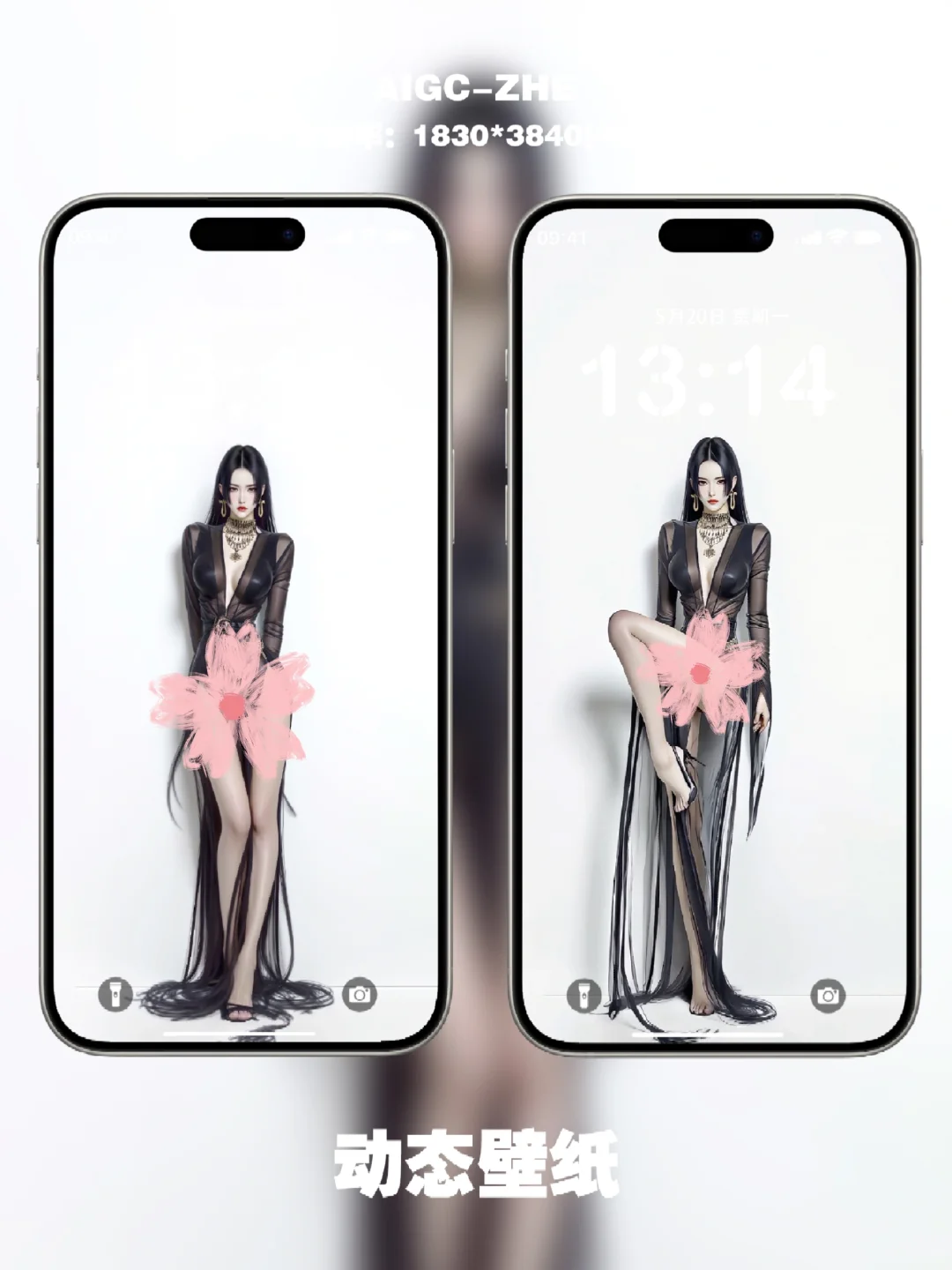 #262|动态壁纸|女帝汉库克—粉绒暴击细节